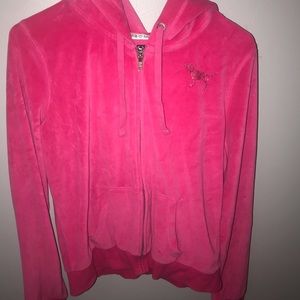 Pink zip-up